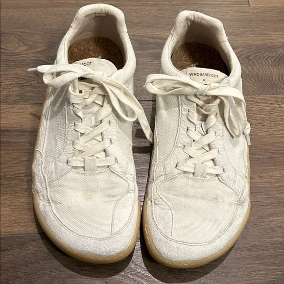 Vivobarefoot Gobi Sneaker II Canvas Limestone & Gum • Men’s 12 EU 45 some wear - Picture 3 of 6